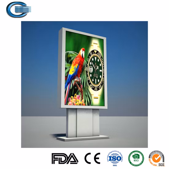 Huasheng Custom Double Side Lightbox Standard Exhibition Booth Display Stands Portable Lightbox