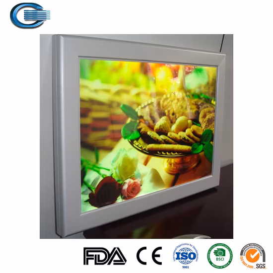 Huasheng Wholesale LED Light Box Sign Outdoor LED Round Lightbox Store Advertising Light Boxes