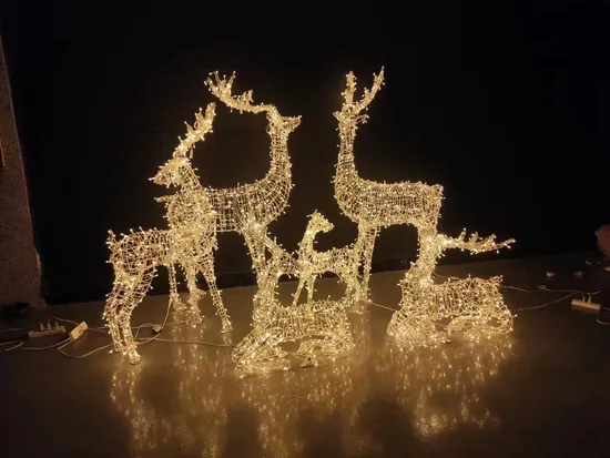 Outdoor Zoo Animals 3D Insect Beetle Illage LED Christmas Lights Glass Christmas Ornament