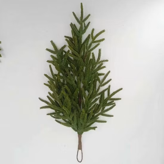 Green Balls Wood Bead Foil Set Outdoor LED Pine Swag for Tinsel PVC Tie Wholesale Christmas Garland